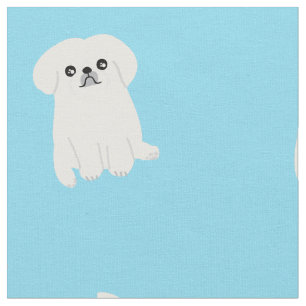 Tissu mignon de motif imprimé par Pekingese