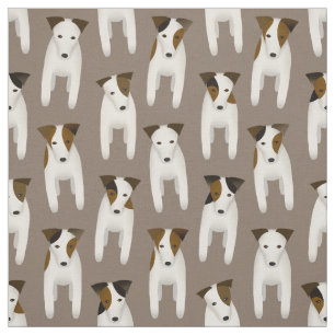 Tissu mignon Jack Russell Terriers chien motif