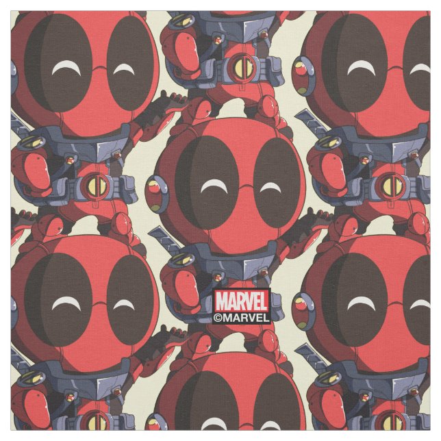Tissu Mini Deadpool en armure (Échantillon)