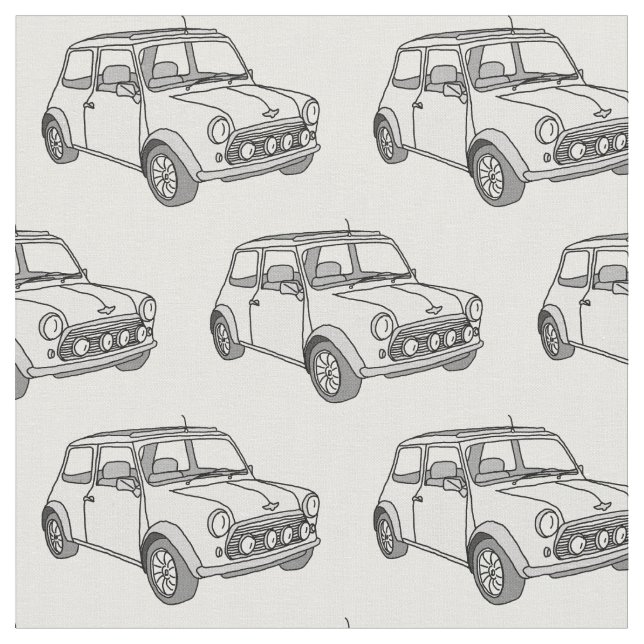Tissu Minicar cool vintage (Fermer)