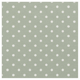 Tissu Minimaliste Moderne Pois Neutre Vert Sauge