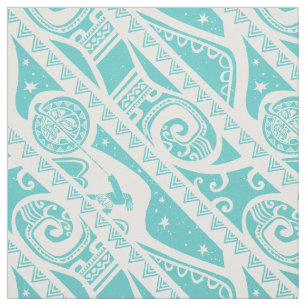 Tissu Moana   MOTIF TURQUOISE