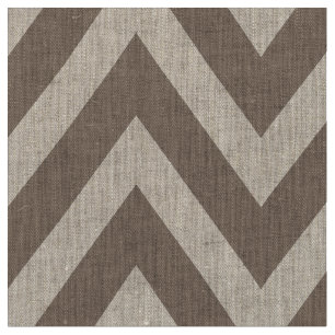 Tissu Mocha Brown moderne Chevron Grande échelle