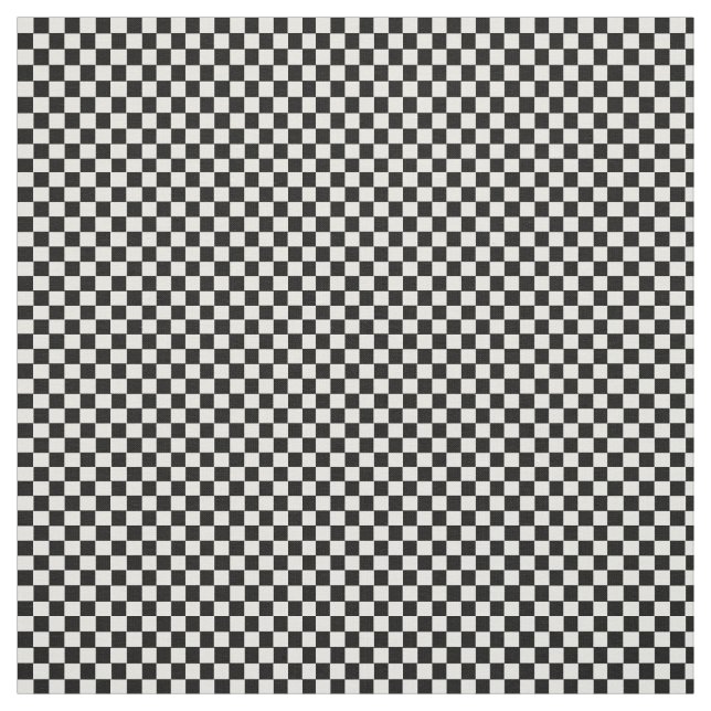 Tissu Modèle checkered noir et blanc (Échantillon)