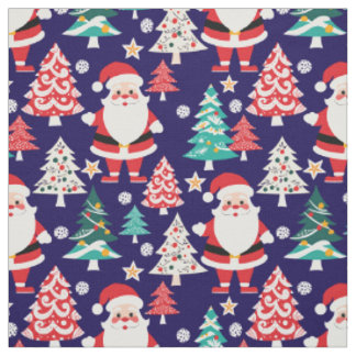 Tissu Modèle de merveilleux Noël avec le Père Noël