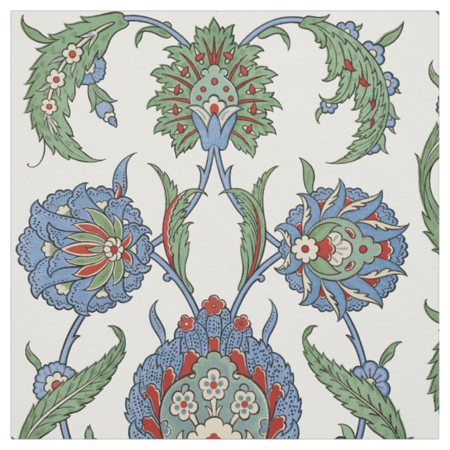 Tissu Modèle floral arabesque (Échantillon)