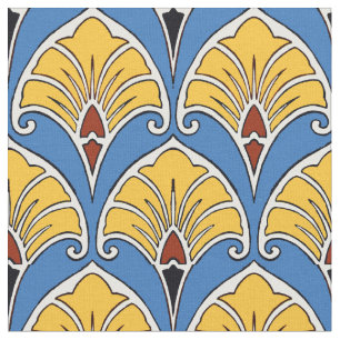 Tissu Modèle floral Art Nouveau vintage