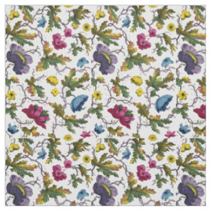 Tissu Modèle Floral de l'époque géorgienne antique Impre