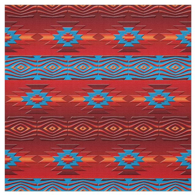 Tissu Modèle tribal ethnique du sud-ouest (Échantillon)