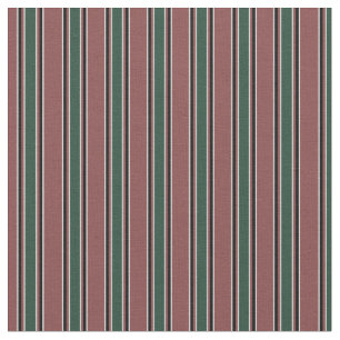 Tissu Moderne milieu du siècle l motif rayé l Bourgogne
