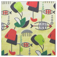 Tissu moderne moderne de conception de poisson ato