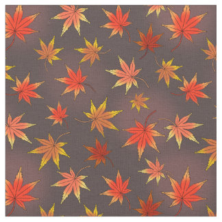 Tissu Momiji Motif - Feuille d'érable japonaise à l'auto