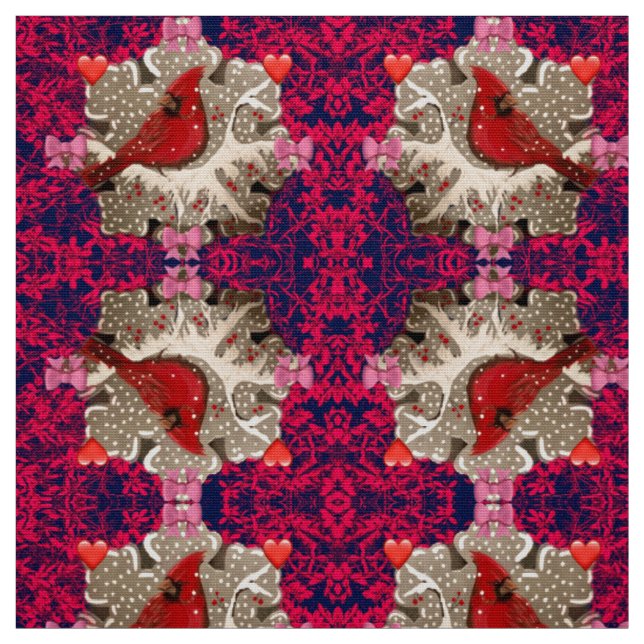 Tissu Mon cardinal Valentine Fabric (Échantillon)