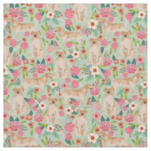 Tissu Monnaie à fleurs vintages du Labrador jaune