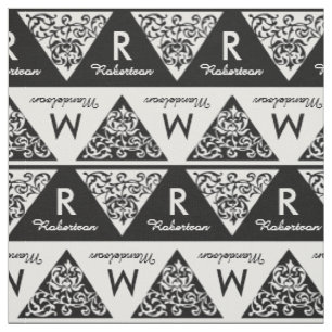 Tissu Monogramme fait sur commande de marié de jeune