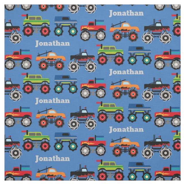 Tissu Monster Truck Custom Fabric (Échantillon)