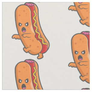 Tissu monstre de hot-dog drôle d'halloween