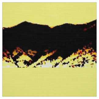 Tissu Montagne Jaune