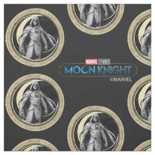 Tissu Moon Knight Gold Crescent Moon Caractère graphique
