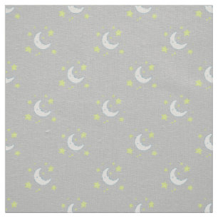 Tissu Moon & Stars Original Textile Imprimer - Gris