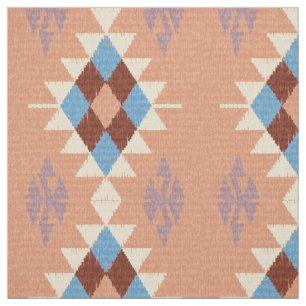 Tissu Mosaïque aztèque tribale orientale colorée