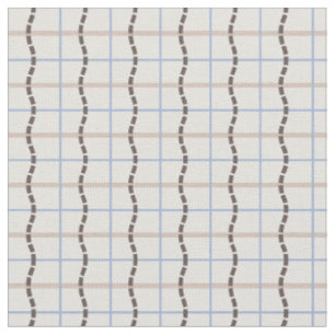 Tissu mosaïque géométrique apaisante - taupe bleu