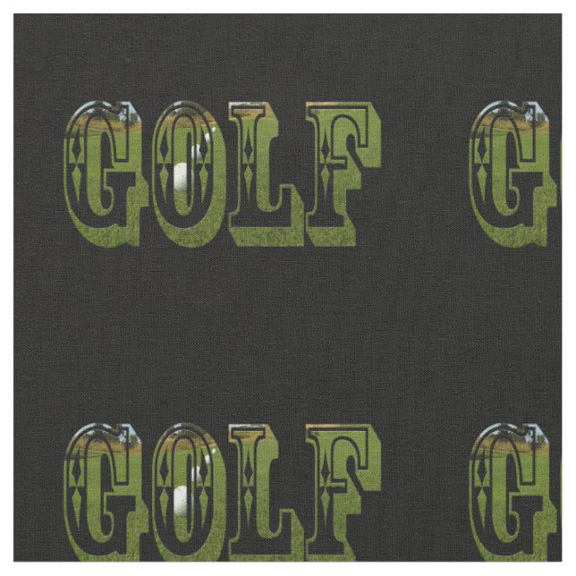 Tissu Mot De Dimensionnement Golf Avec Balls, (Fermer)