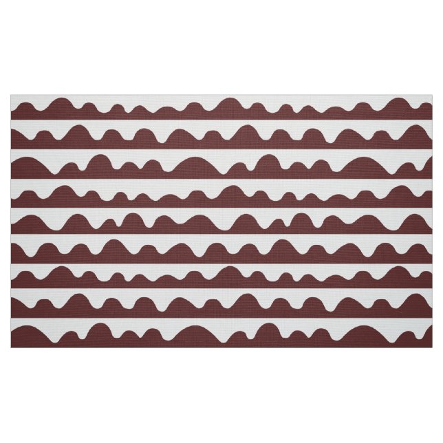 Tissu Motif 020815 - Brown foncé et blanc (Fat Quarter)