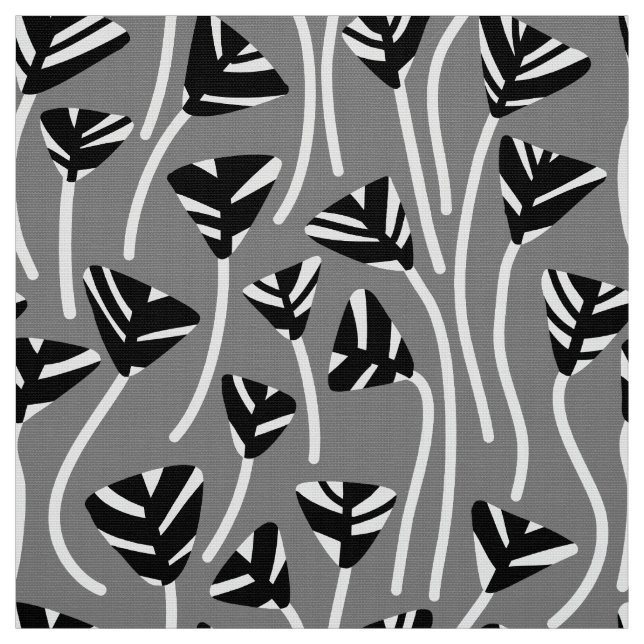 Tissu Motif 210121 - Noir, Blanc et 50% Gris (Échantillon)