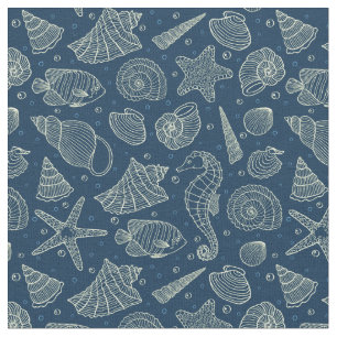 Tissu Motif 2 d'habitants d'océan