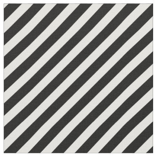 Tissu motif à bandes diagonales noir et blanc