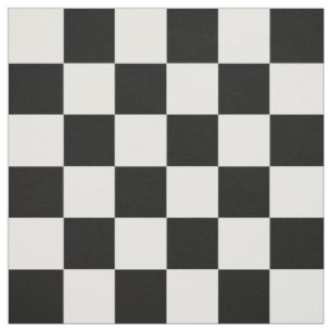 Tissu Motif à carreaux à damier noir et blanc