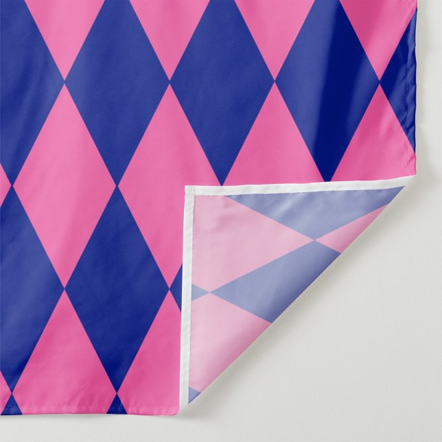Tissu Motif à carreaux Harlequin rose et bleu  (Créateur téléchargé)