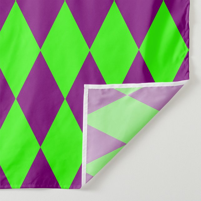 Tissu Motif à carreaux Harlequin vert et violet  (Créateur téléchargé)