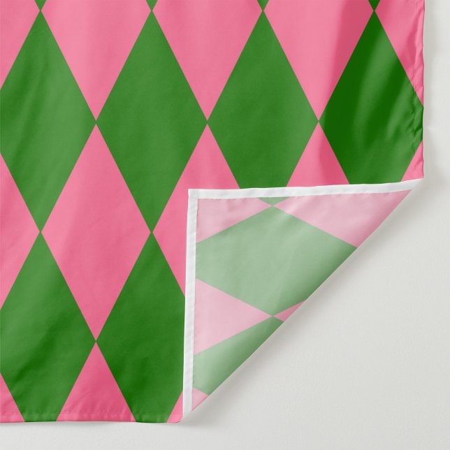 Tissu Motif à carreaux Harlequin vert rose  (Créateur téléchargé)