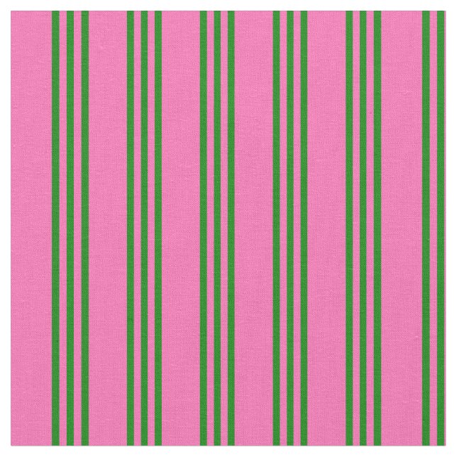 Tissu Motif à carreaux rose chaud et vert (Fermer)