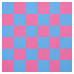 Tissu Motif À damiers chèque rose