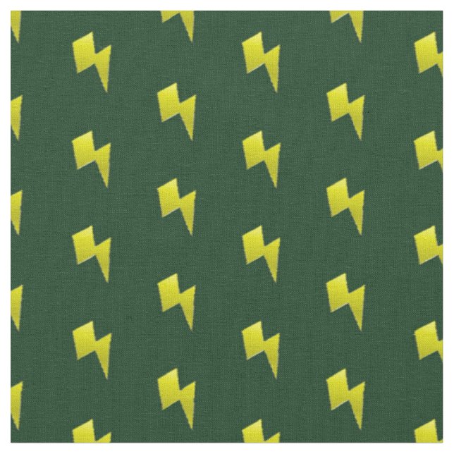 Tissu Motif à éclair jaune (Fermer)