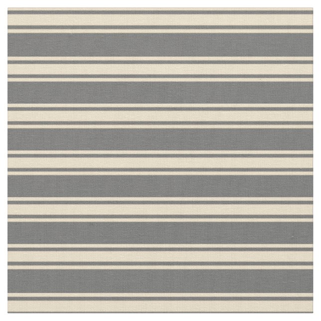 Tissu Motif à linge/à rayures de couleur gris et brun (Fermer)