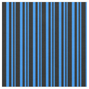 Tissu Motif à rayures bleues et noires