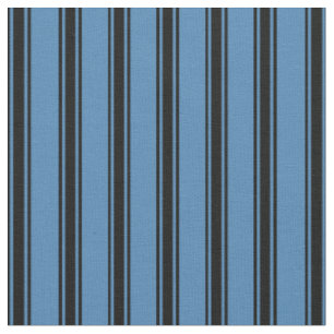 Tissu Motif à rayures bleues et noires