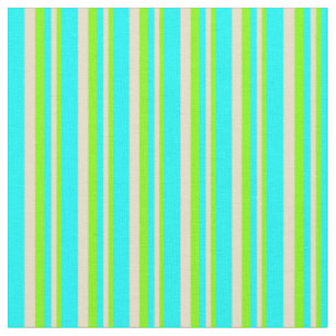 Tissu Motif à rayures et à rayures de Chartreuse, Tan et