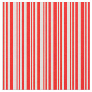 Tissu Motif à rayures jaune clair et rouge