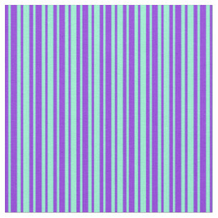 Tissu Motif à rayures pourpre et aquamarine