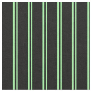 Tissu Motif à rayures vertes et noires