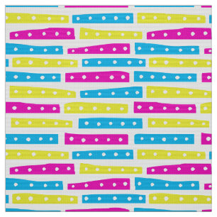 Tissu Motif Abstrait - Couleurs 02 sur blanc
