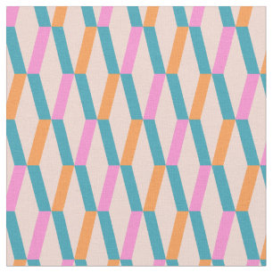 Tissu motif abstrait géométrique vintage