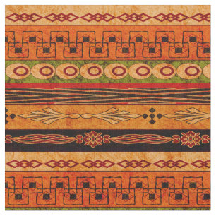 Tissu motif africain rayé.