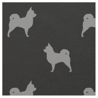 Motif aux cheveux longs de silhouettes de chiwawa