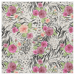 Tissu Motif avec des posters de animaux